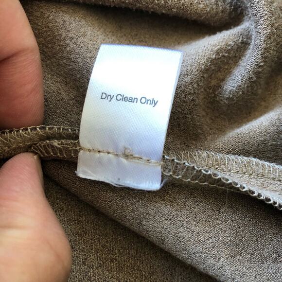 Ming Wang Heritage Laser Cut Faux Suede Open Jacket M Tan Black EUC - Picture 14 of 15